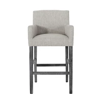 Streamdale Contemporary Upholstered Counter Stools With Armrests (30.5" Height)