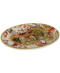 Certified International Woodland Critters Oval Platter