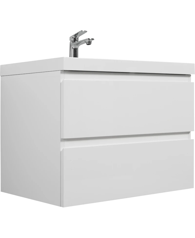 Streamdale 30" Wall-Mounted Vanity with Resin Sink & Soft-Close Drawers