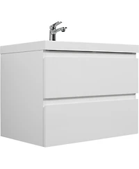 Streamdale 30" Wall-Mounted Vanity with Resin Sink & Soft-Close Drawers