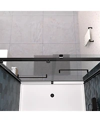 Streamdale Bypass Shower Door, 56"-60"W x 74"H, Tempered Glass