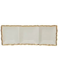Certified International Regency 3-Section Porcelain Tray