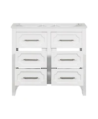 Streamdale 36'' Freestanding Bathroom Vanity with 4 Drawers, Solid Wood Frame
