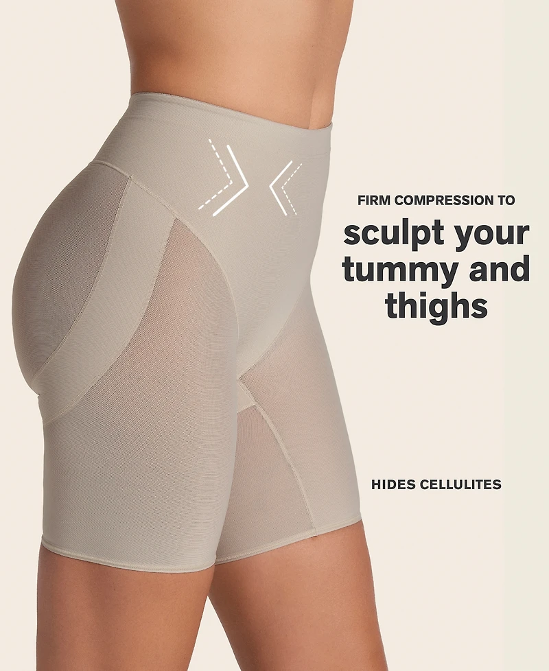 Leonisa Women's Firm Compression Butt Lifter Shaper Shorts