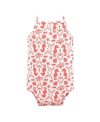 Hudson Baby Girls Cotton Sleeveless Bodysuits