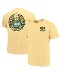Image One Men's and Women's Gold Missouri Tigers Scenic Comfort Colors T-Shirt