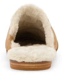 Toms Women's Jade Faux Fur Flat Slip On Mules