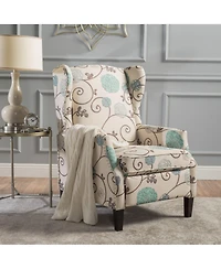 Streamdale Traditional Wingback Recliner With Studded Border