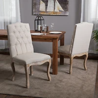 Simplie Fun Luxurious Button-Tufted Dining Chair With Cabriole Legs