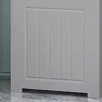 Streamdale Furniture Modern Faux Wood Bathroom Hamper With Flip Top Lid