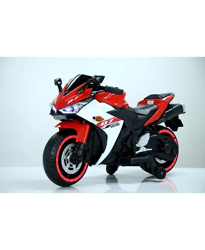 Streamdale Kid's Electric Motorcycle with Training Wheels and Lights