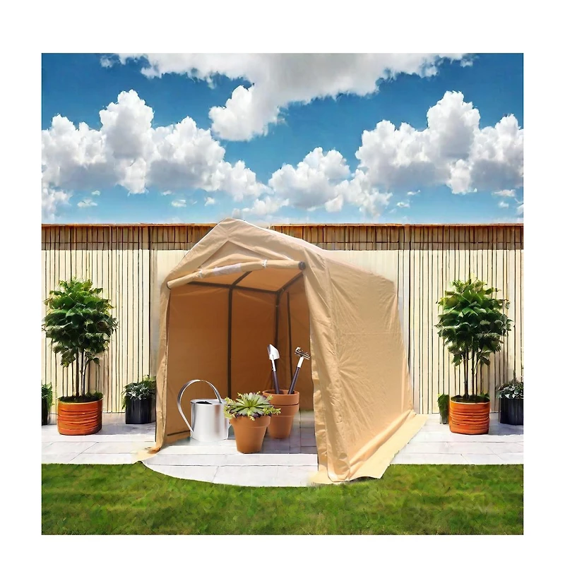 Streamdale 7x8FT Outdoor Storage Shed for Motorcycle, Atv, Tools