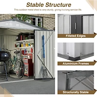 Streamdale 8 x 6 Ft All-Weather Metal Storage Shed with Lockable Doors