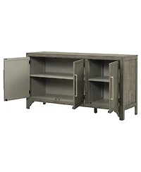 Streamdale Pine Veneer Storage Cabinet with Adjustable Shelves