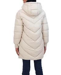 Sebby Juniors' 3/4 Puffer Jacket with Hood