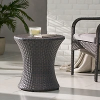 Streamdale Compact Hourglass Side Table For Indoor/Outdoor Use
