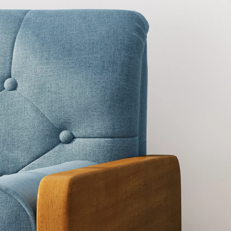 Streamdale Mid-Century Modern Club Chair With Bolster Pillows