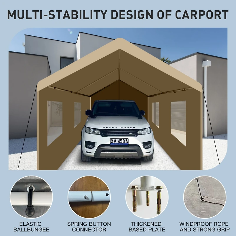 Streamdale Portable 10x20 Carport Versatile Shelter