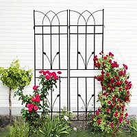 Streamdale Furniture 2 Pack 71" Rustproof Metal Trellises for Climbing Plants