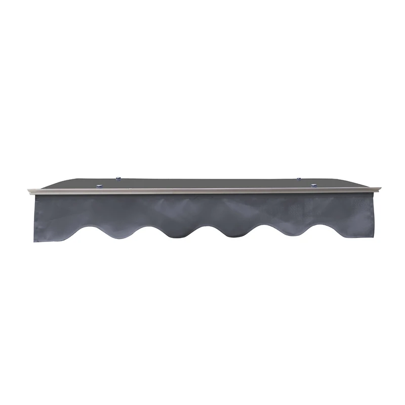 Streamdale 47" x 34" Polycarbonate Door Window Awning with Valance