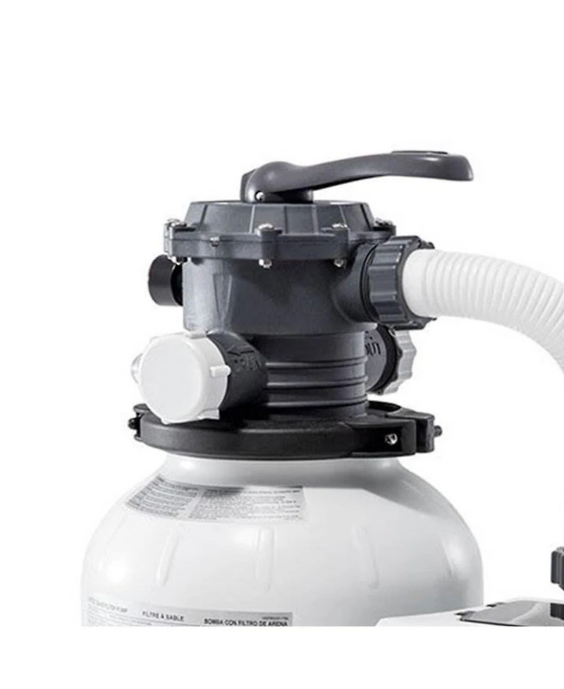Intex 2100 Gph Above Ground Pool Sand Filter Pump w/ Deluxe Pool Maintenance Kit