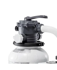 Intex 2100 Gph Above Ground Pool Sand Filter Pump w/ Deluxe Pool Maintenance Kit