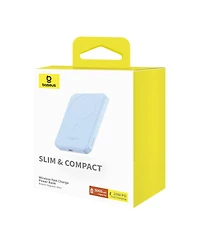 Baseus Wireless Portable Charger Magnetic Power Bank 5000mAh MagSafe Charger, Purple