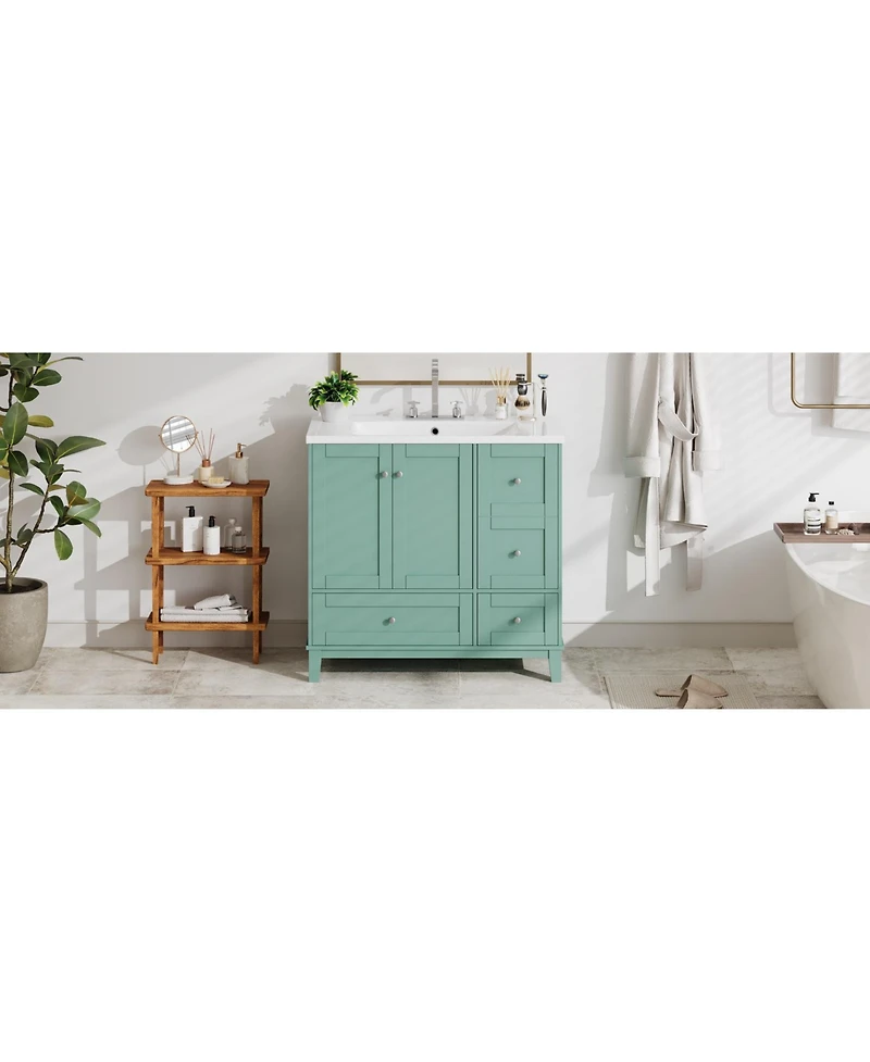 Streamdale Modern Bathroom Vanity with Usb Charging