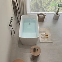 Streamdale Embrace Serenity Freestanding Soaking Bathtub with Seat