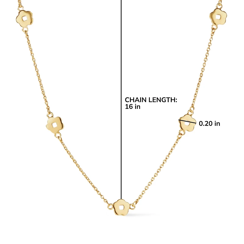 Ana Luisa Flower Station Necklace - Rowena Necklace