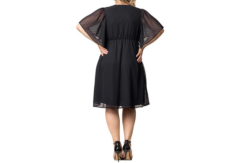 Kiyonna Plus Florence Flutter Sleeve Dress