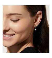 Ana Luisa Pearl Huggie Hoops - Frida Silver