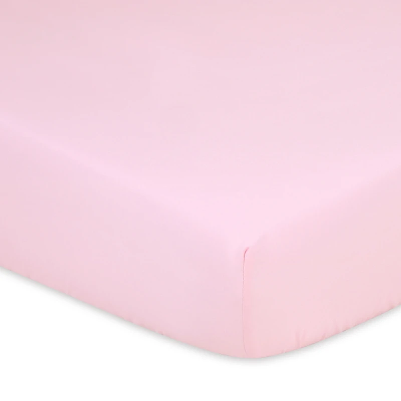 The Peanutshell Fitted Crib Sheet Set for Baby Girls, Pink Roses and Floral, 4 Pack Set