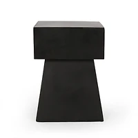 Streamdale Modern Concrete Pedestal Side Table