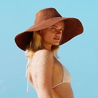 Brunna.co Riri Jute Straw Hat Nude Beige