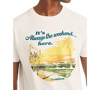 Nautica Men's Always Weekend Short Sleeve Crewneck Graphic T-Shirt