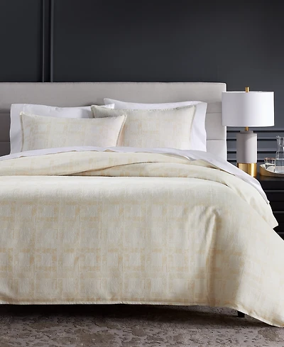 Closeout! Hotel Collection Stucco Plaid 3-Pc. Duvet Cover Set, Full/Queen, Exclusively at Macy's