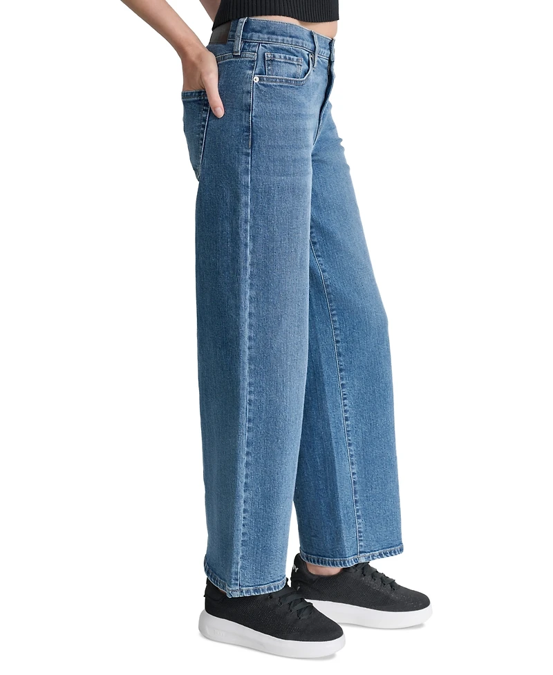 Dkny Jeans Petite Houston High-Rise Wide-Leg