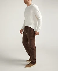 Silver Jeans Co. Men's Essential Twill Pull-On Cargo Pants