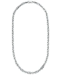 Michael Kors Rhodium-Plated Brass Astor Link Unisex Chain Necklace