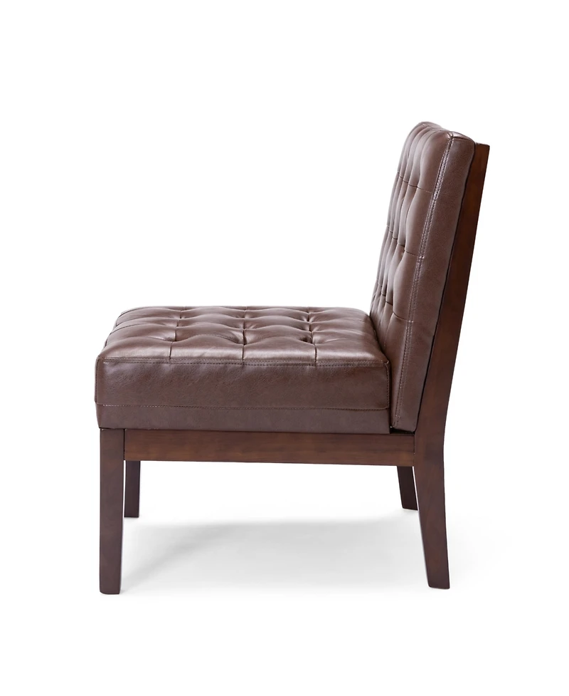Streamdale Contemporary Waffle-Stitched Upholstered Accent Chair