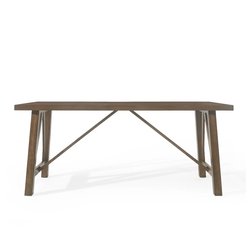 Streamdale Farmhouse Style Dining Table With Rubberwood Frame And Wood-Like Top