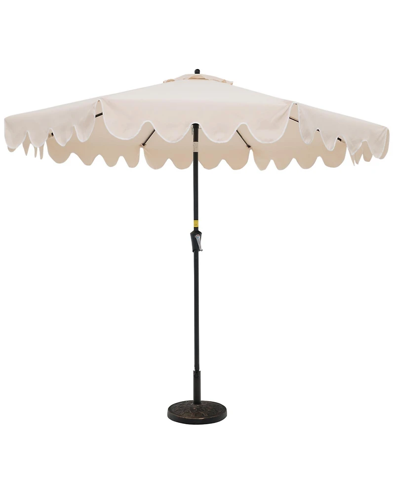 Slickblue Patio Umbrella with Crank Handle and Push Button Tilt