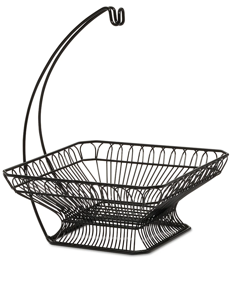 Gourmet Basics By Mikasa Fruit Basket & Banana Wire Hanger