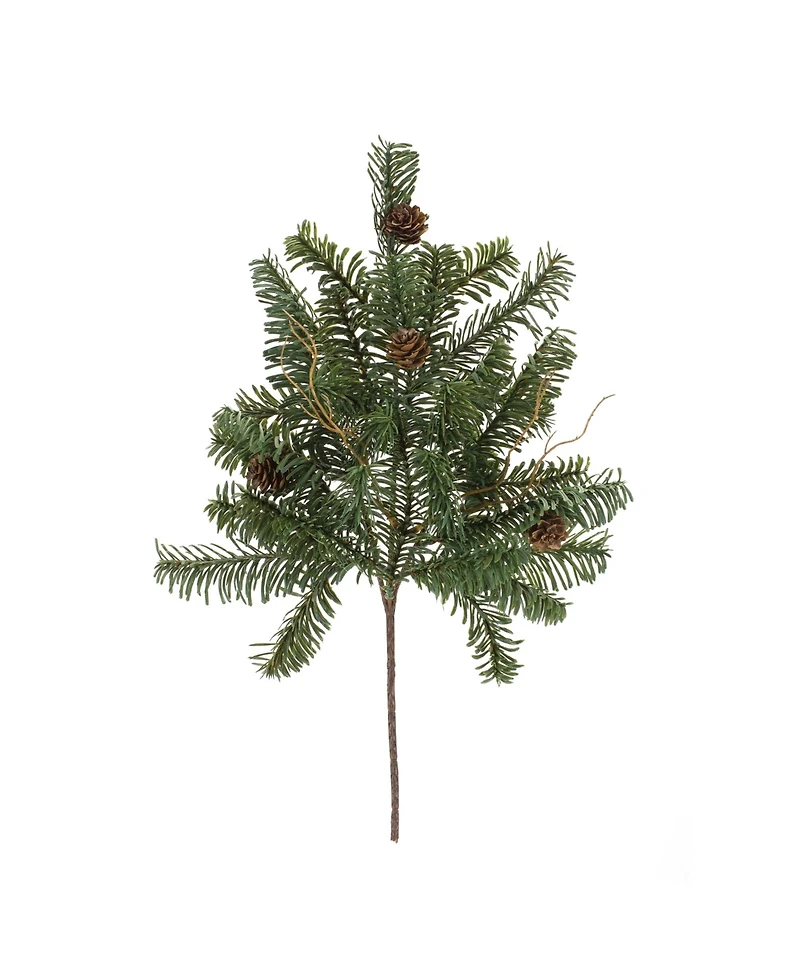 Set of 6 Realistic Artificial Pine Stems for Holiday Decorations