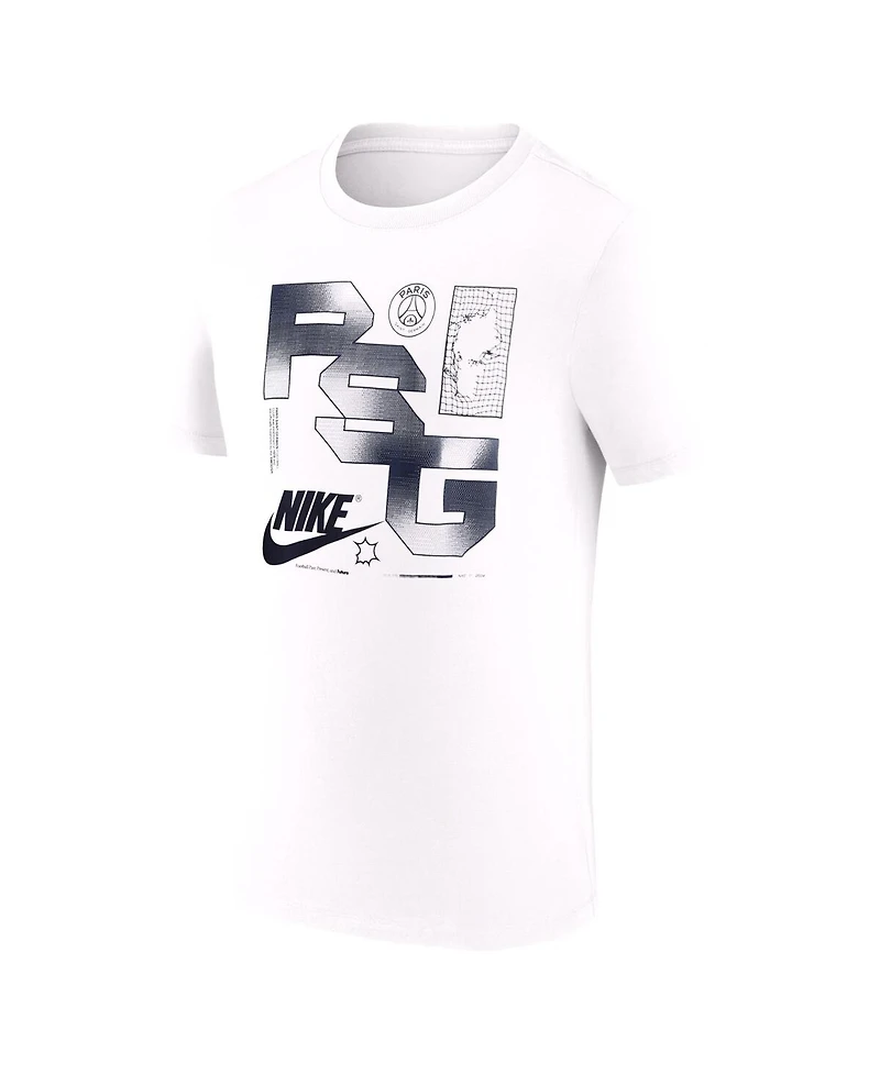 Nike Men's White Paris Saint-Germain Futura T-Shirt