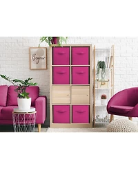 Sorbus 6 Pack 13 Inch Foldable Storage Cubes with Handles- for Organizing Home, Shelves, Nursery, Playroom