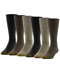 Gold Toe Men's 6-Pack Casual Harrington Socks