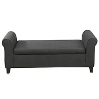 Streamdale Upholstered Storage Bench With Rolled Arms