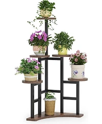 Tribesigns Corner Plant Stand Indoor, 6 Tiered Plant Shelf Flower Stand, Tall Multiple Potted Plant Holder Rack Planter Organizer
